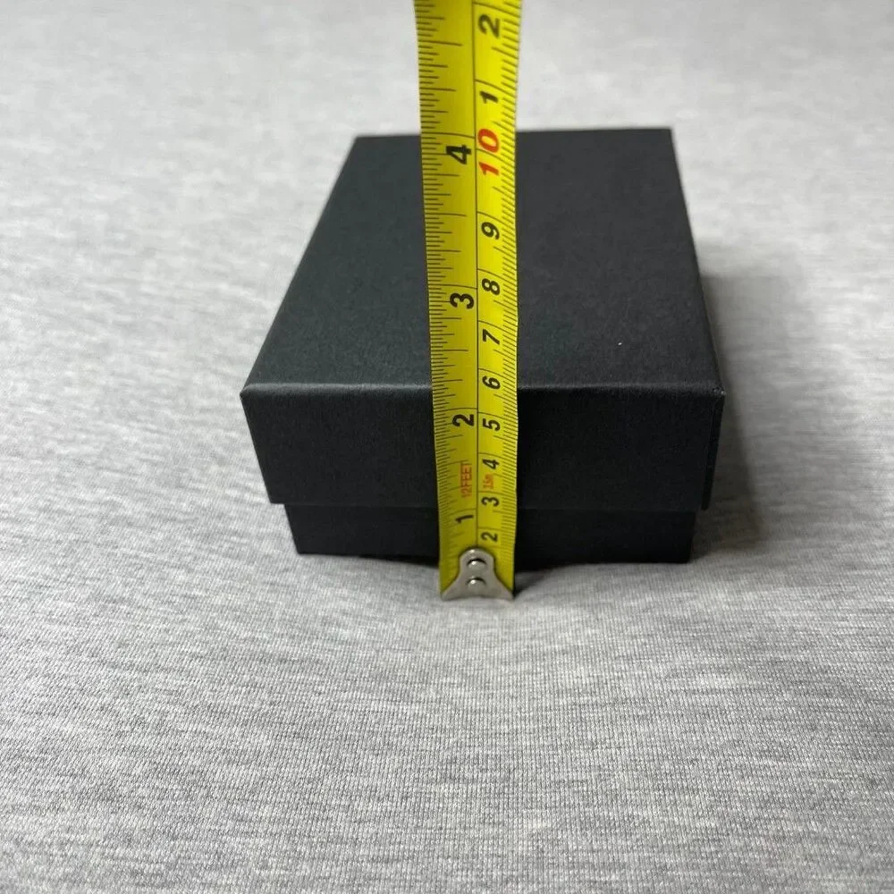 Macy’s Solid Black 5” x 3.5” Jewelry Necklace & Bracelet Gift Box